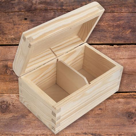 small wooden box for storage